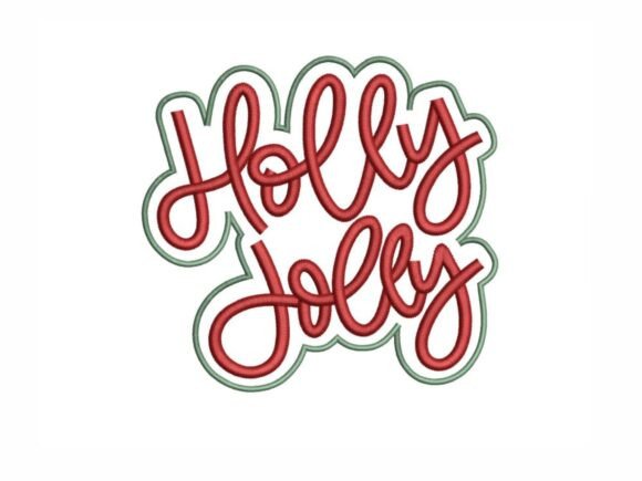 Holly Jolly: A Warm, Festive Embroidery Design for Holiday Makers
