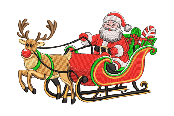 Santa Sleigh: A Boutique Sweatshirt Embroidery Review